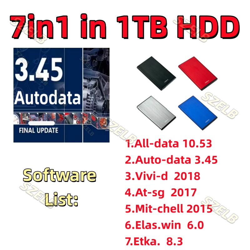 Auto Repair Shop Software - Najnowsze oprogramowanie Alldata 7w1 z offline