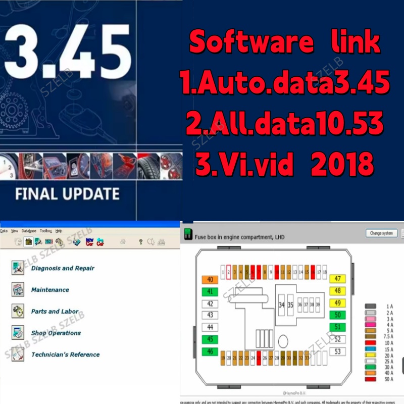 Auto Repair Shop Software - Najnowsze Autodata 3.45 + Alldata 10.53