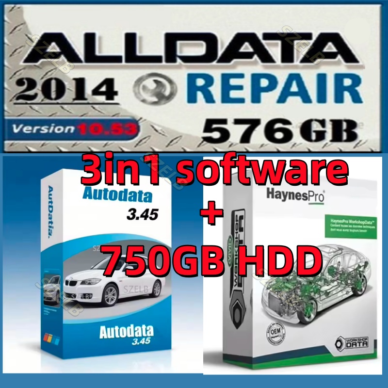 Auto Repair Shop Software - Najnowsze oprogramowanie offline Alldata10.53+Autodata 3.45+hay nes