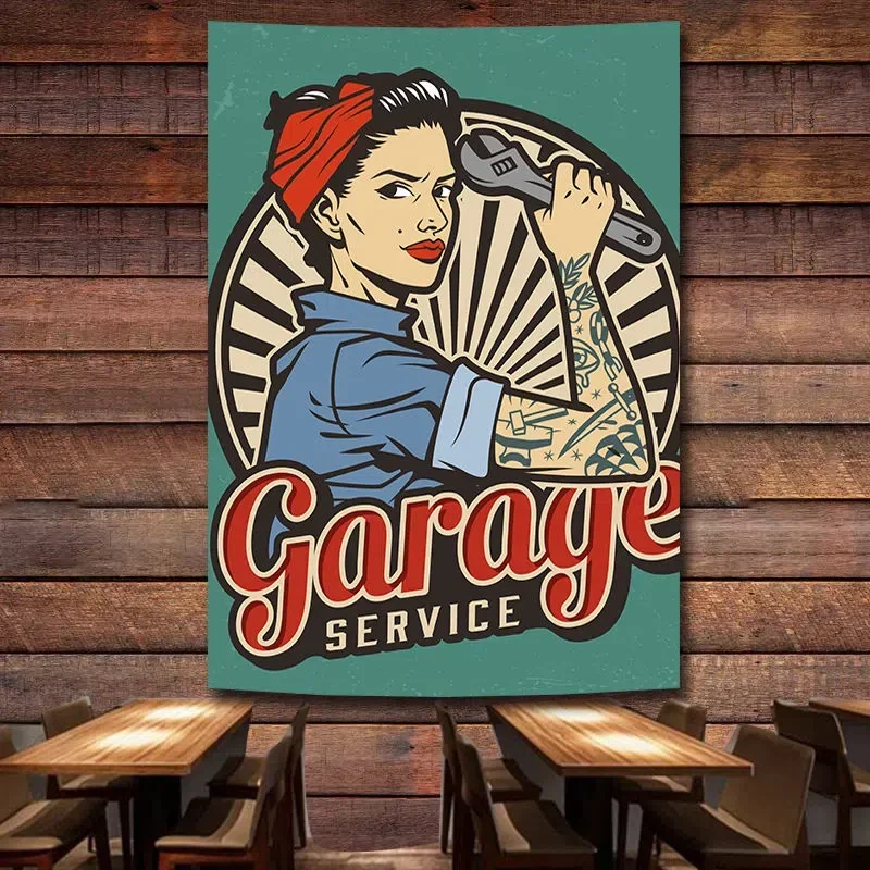 GARAGE SERVICE Vintage Car Rep – Auto Repair Shop Banners recenzja i cena