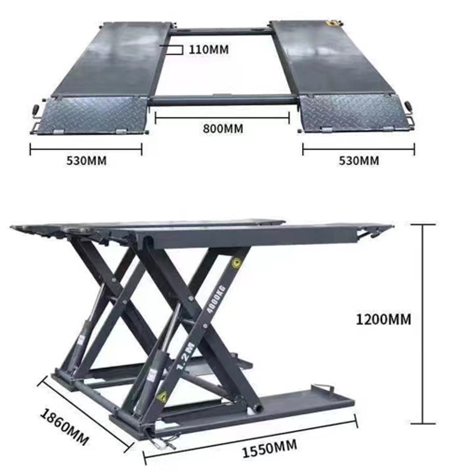 Podnośnik samochodowy nożycowy – Hydraulic Car Lift recenzja i cena